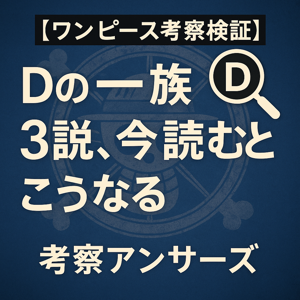 【ワンピース考察検証】「Dの一族＝月の民説」は当たってた？ネットで話題になった3つの説を振り返る